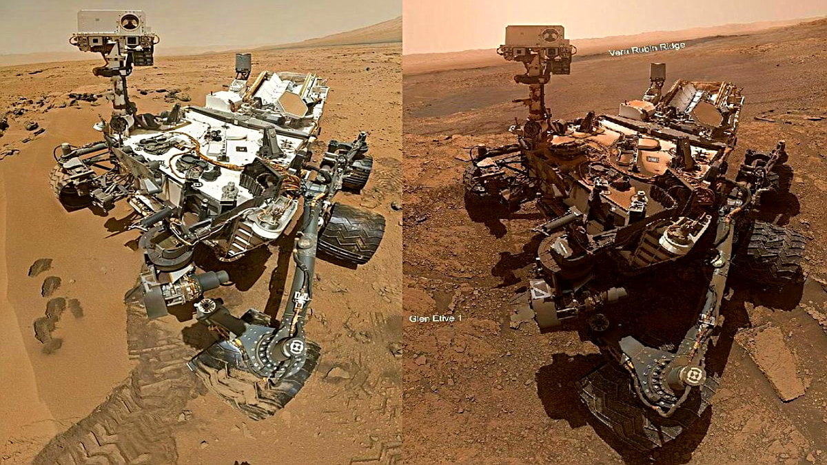Curiosity’nin Mars’taki İlk ve Son Halini Gösteren Fotoğraf