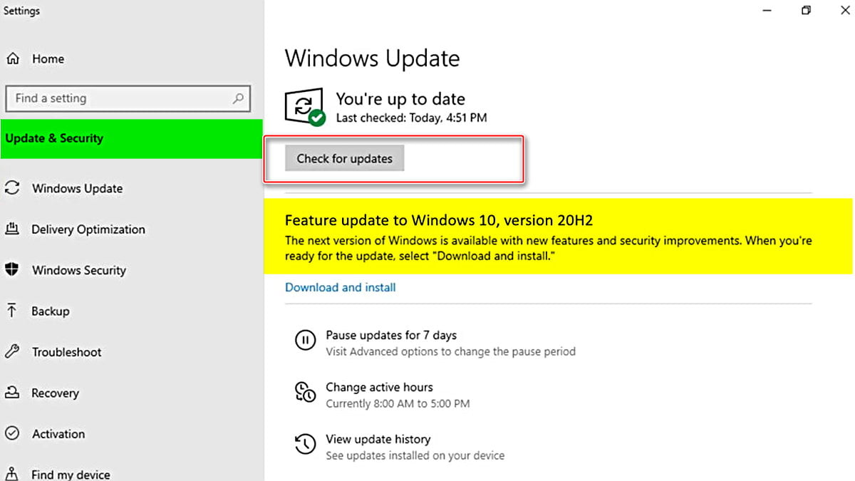 Microsoft, Windows 10 Sürüm 20H2’yi Duyurdu