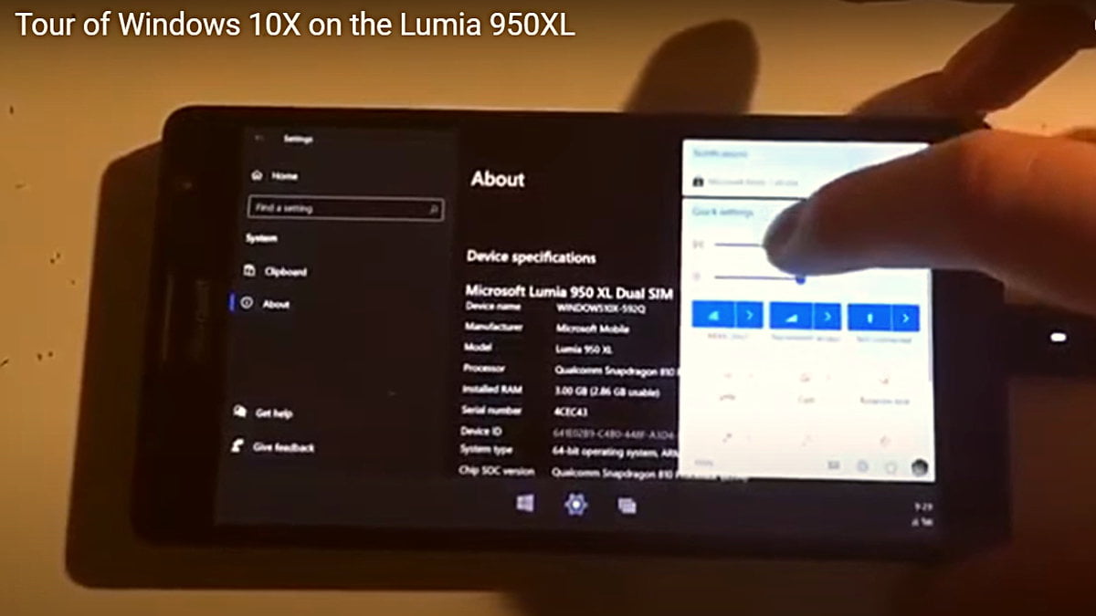 Windows 10X Önyüklemesine Sahip Lumia 950 XL – Video