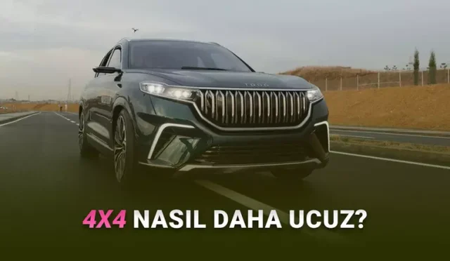 Togg'un 4x4 Versiyonu 4x2 Versiyondan Daha Ucuz